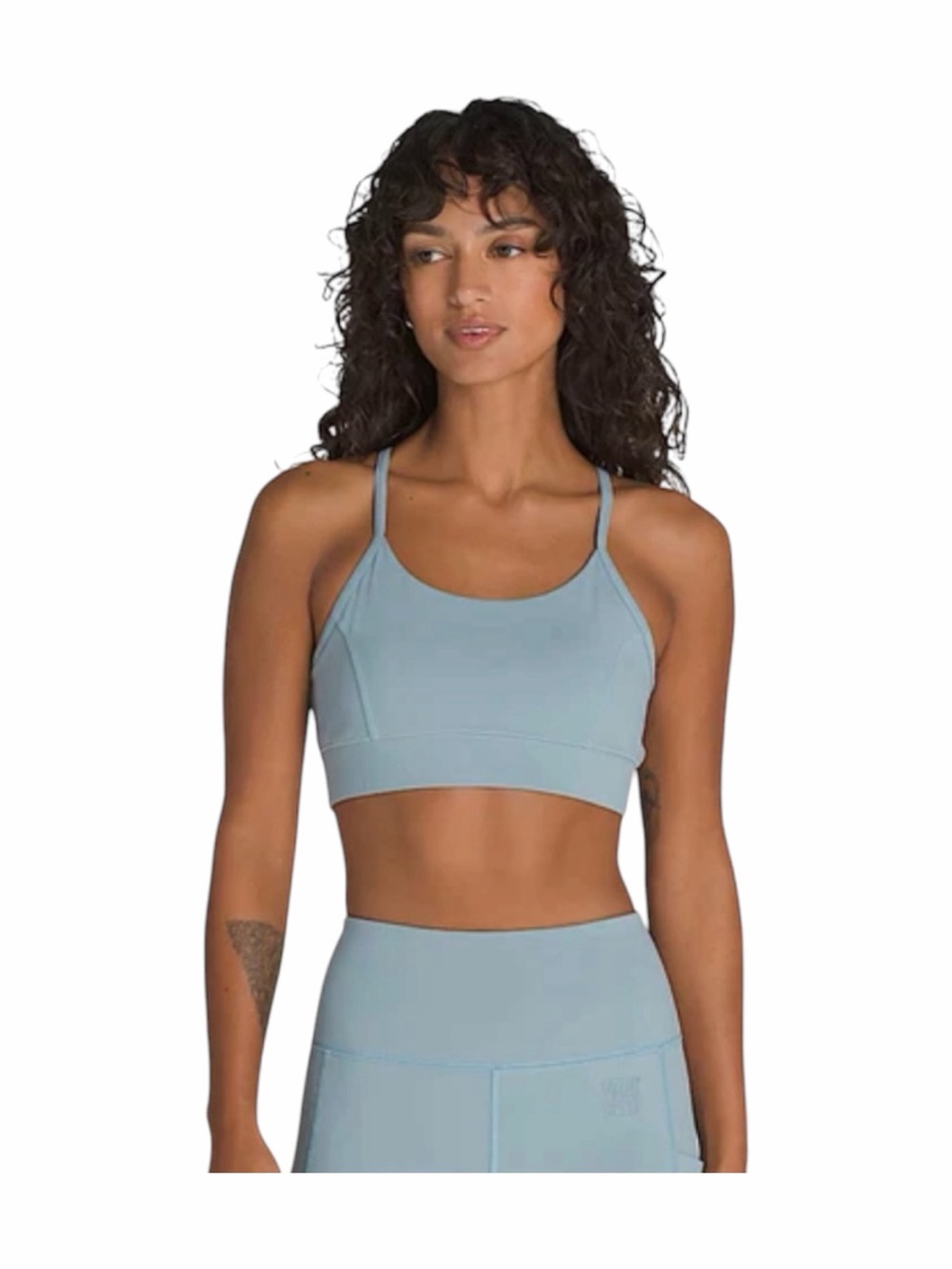 Vans Blue/Gray Mte Crosspath Strappy Sports Bra-Size Medium
